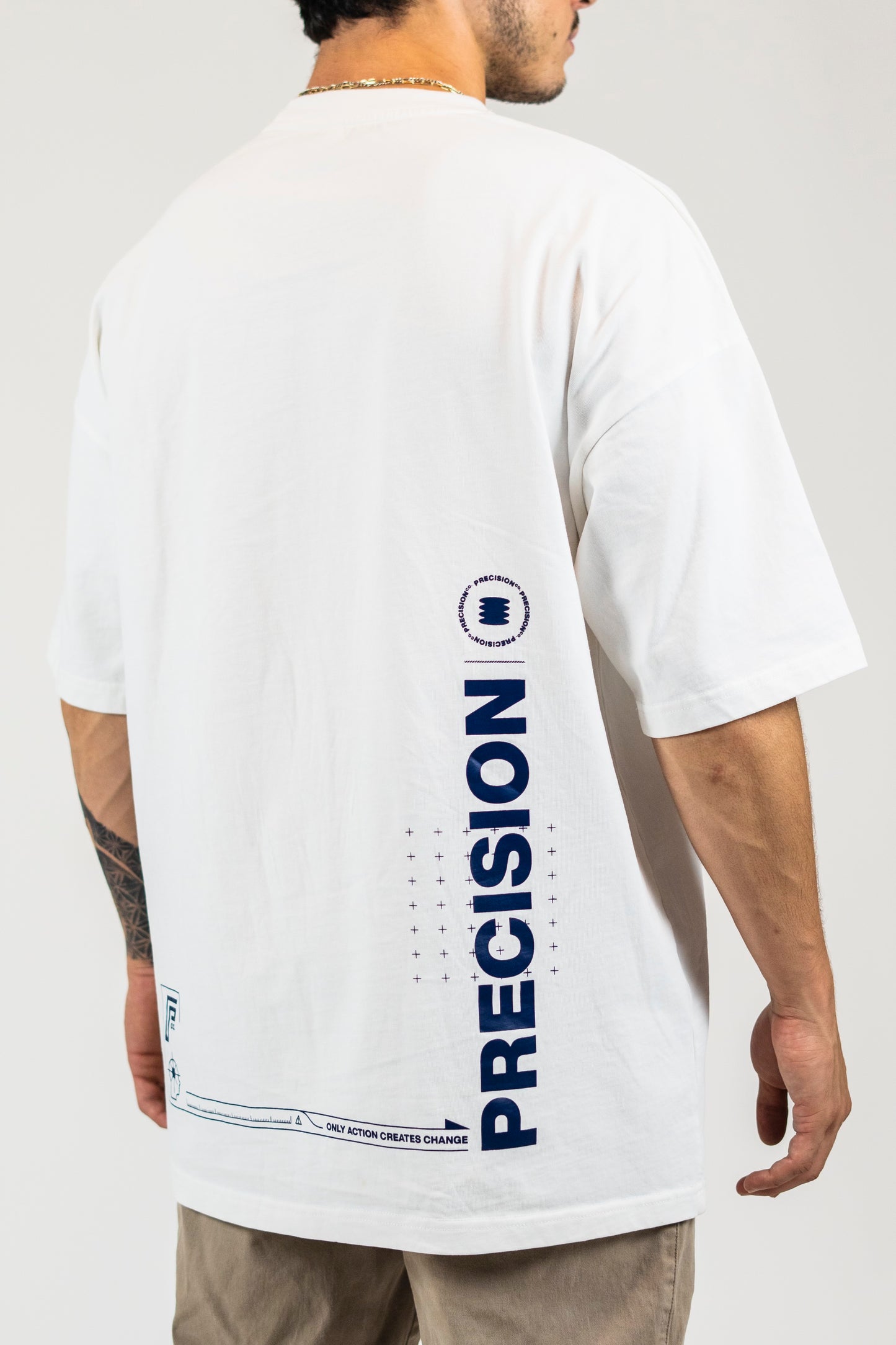 WHITE OVER SIZE TEE