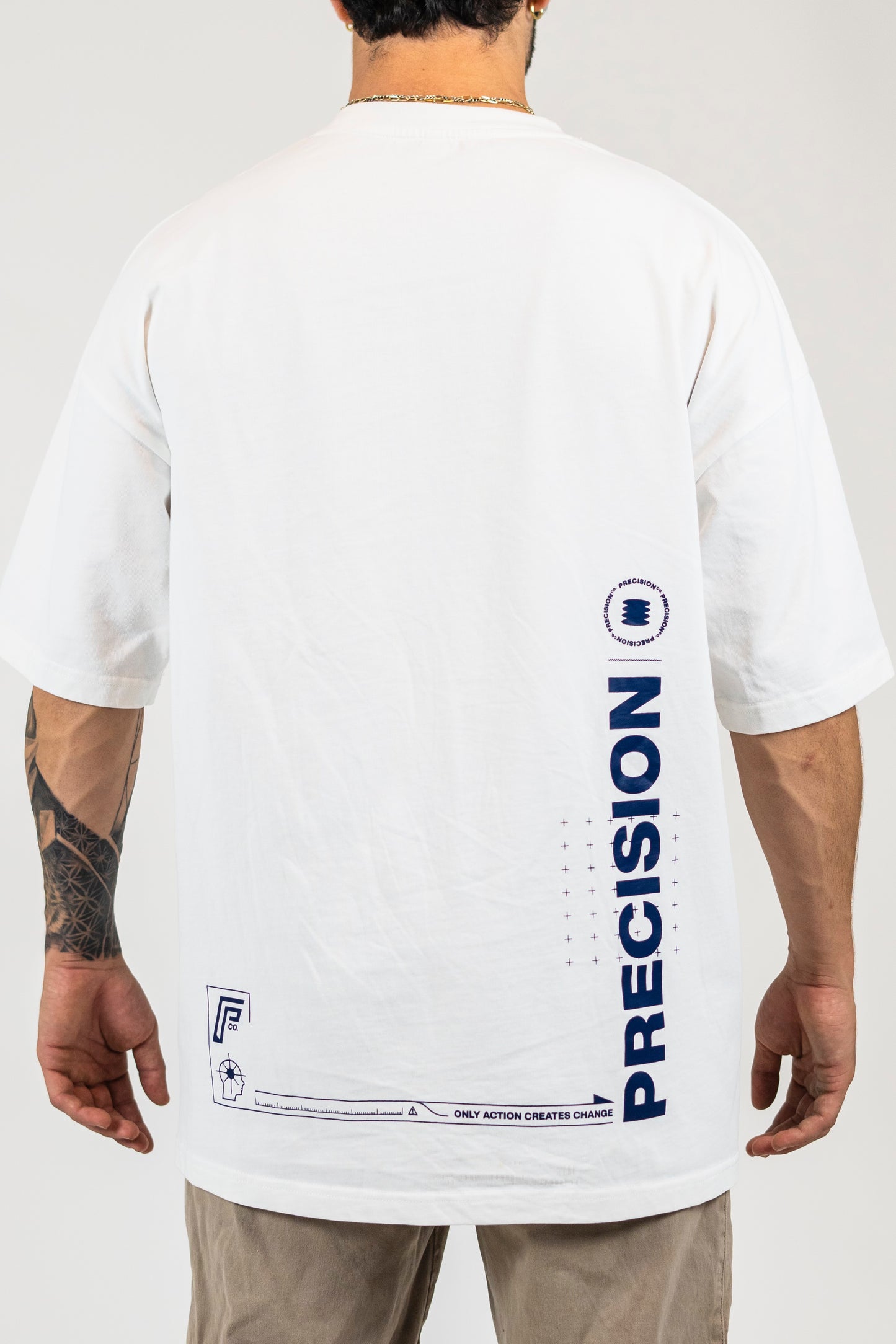 WHITE OVER SIZE TEE